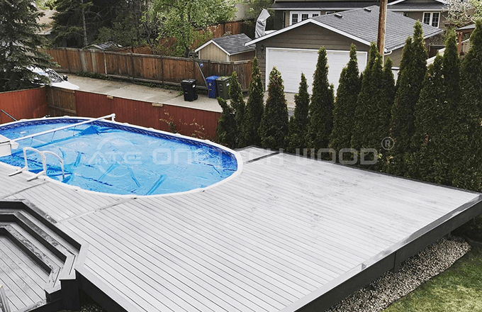 Residential Pool WPC Decking - Safe Family Leisure Area