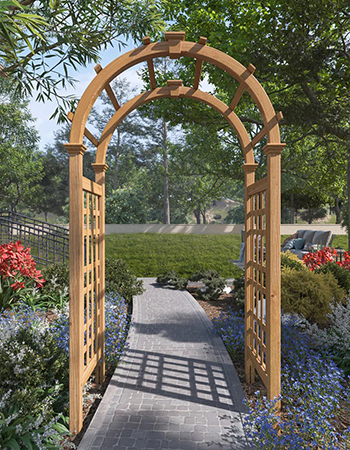 Commercial Outdoor WPC Pergola for Patio Customization