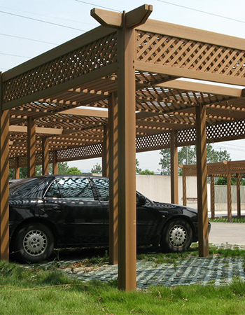 DIY Easy-Assemble WPC Pergola for Villa