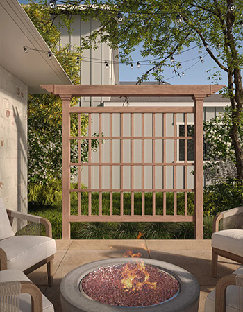 Modern Minimalist WPC Pergola for Backyard