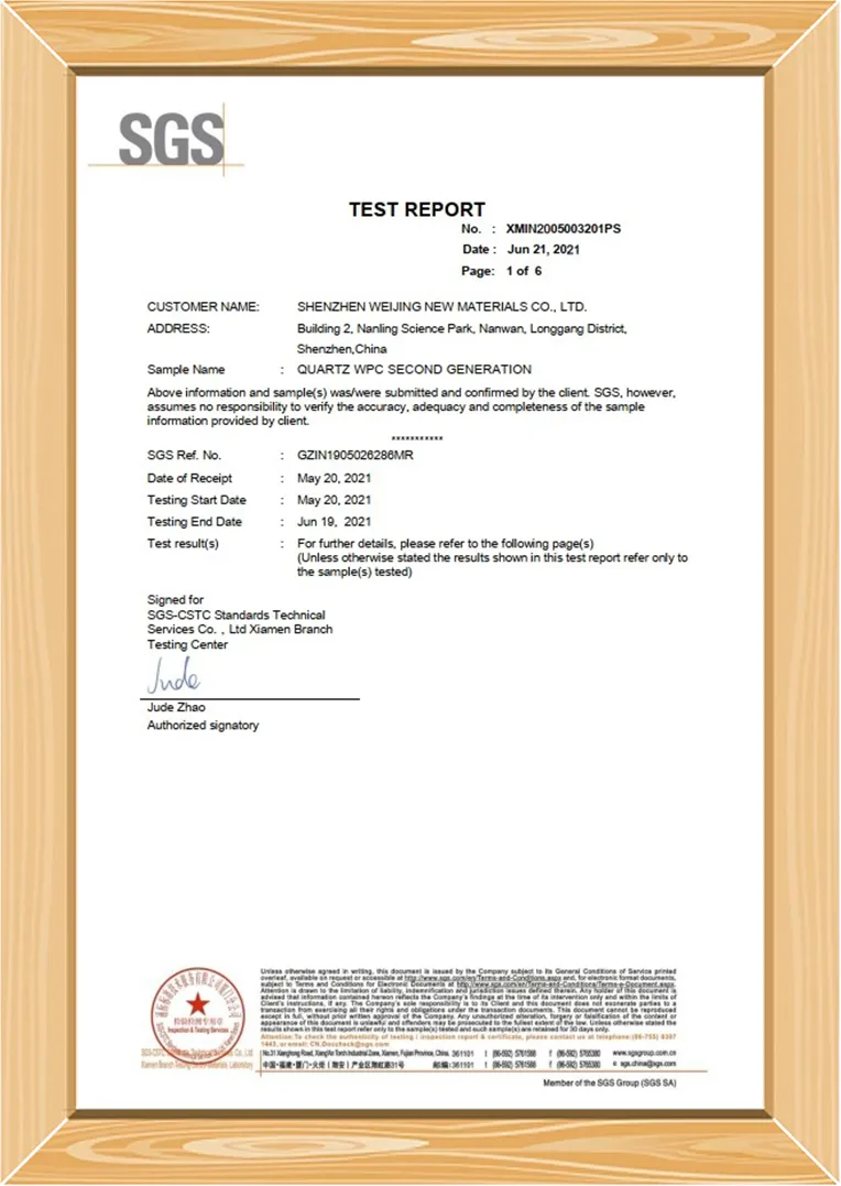 SGS Certification