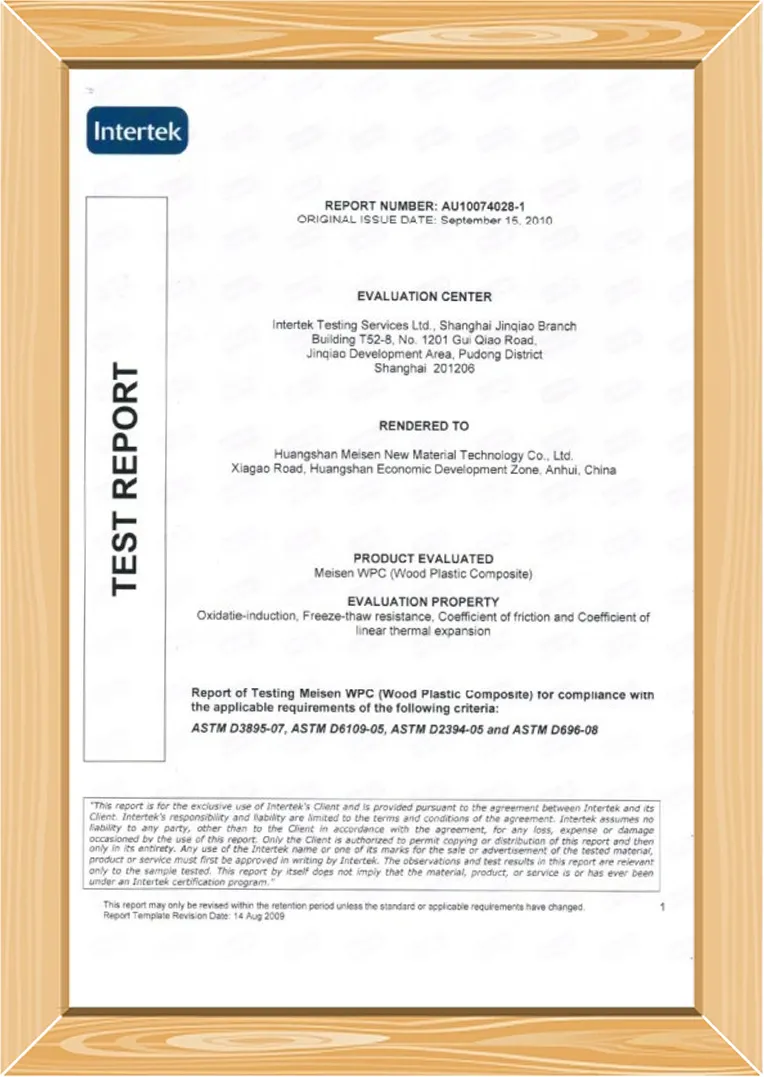 ASTM Certification