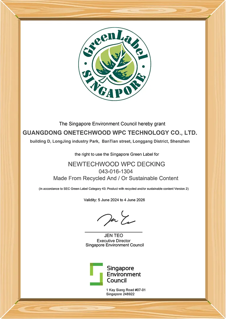 Singapore Green Label Certification