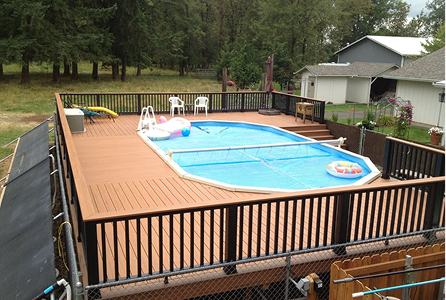 WPC Decking for Swimming Pools