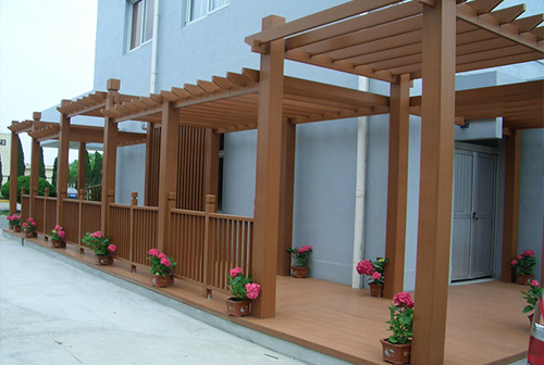 Outdoor WPC Pergola, Garden Shade Structure
