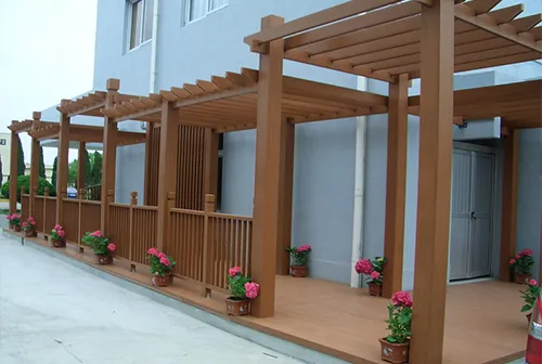 Outdoor WPC Pergola, Garden Shade Structure