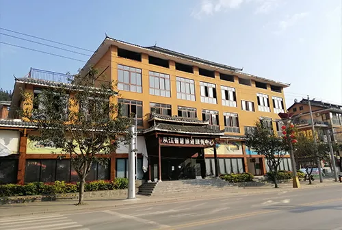 Traditional Style WPC Exterior Wall Panels - Custom Composite Panels for Cultural Building Facades
