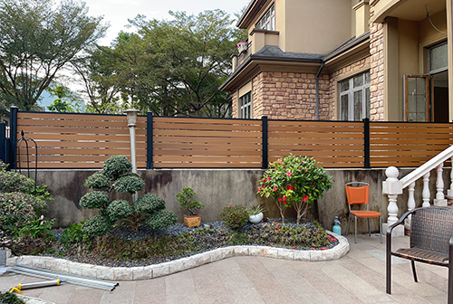 Carved WPC Fence for Villa (Finished)