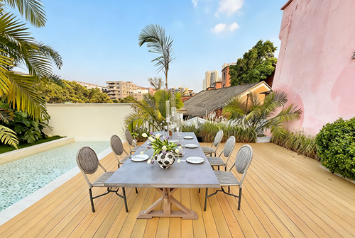 Outdoor Dining Areas of Restaurants